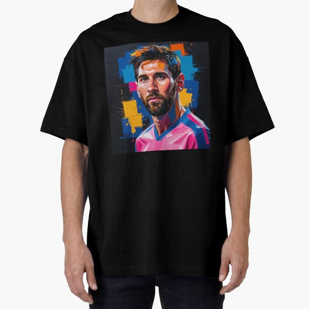 Vibrant Artistic Portrait of Lionel Messi (GOAT) - Digital painting (Version 4) Classic T-Shirt Show Fan Pride Across Match Day Hype around FIFA World Cup 2026 USA Canada Mexico, Messi and Cristiano Ronaldo, Spain and Netherlands, Sports Nostalgia,