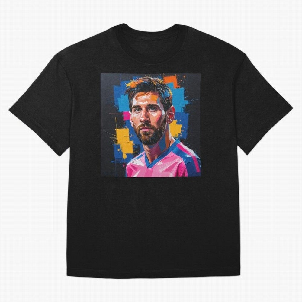 Vibrant Artistic Portrait of Lionel Messi (GOAT) - Digital painting (Version 4) Classic T-Shirt Show Fan Pride Across Match Day Hype around FIFA World Cup 2026 USA Canada Mexico, Messi and Cristiano Ronaldo, Spain and Netherlands, Sports Nostalgia,