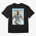 Messi The GOAT Oversized T-Shirt Celebrate Football Dreams Across the FIFA World Cup 2026 Journey through Messi, Neymar and Mbappe Highlights, Brazil Pride, Champion Mindset, Group Stage Buzz, Knockout Tension and Passionate Fan Culture; Made for