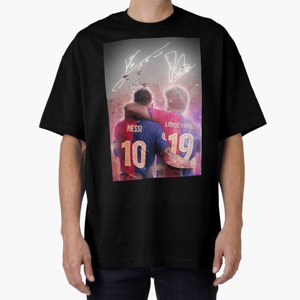 Messi The GOAT Oversized T-Shirt Honor the Football Icons of FIFA World Cup 2026 USA Canada Mexico for Fans of Messi, Neymar and Mbappe and Portugal, Bringing Football Festival Excitement, Trophy Ambitions, Country Rivalries and Star Player Buzz;