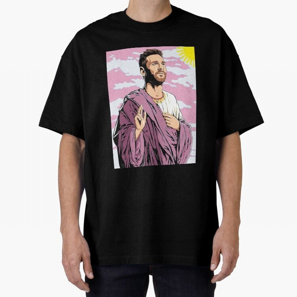 Messi the best Oversized T-Shirt Represent Football Lovers during FIFA World Cup 2026 Group Stage Spirit, Centered on England, Haaland and Mbappe, Tournament Hype, Historic Matchups, Family Viewing Parties and Global Sports Pride; Great for Watch