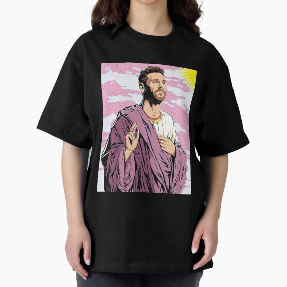 Messi the best Oversized T-Shirt Represent Football Lovers during FIFA World Cup 2026 Group Stage Spirit, Centered on England, Haaland and Mbappe, Tournament Hype, Historic Matchups, Family Viewing Parties and Global Sports Pride; Great for Watch
