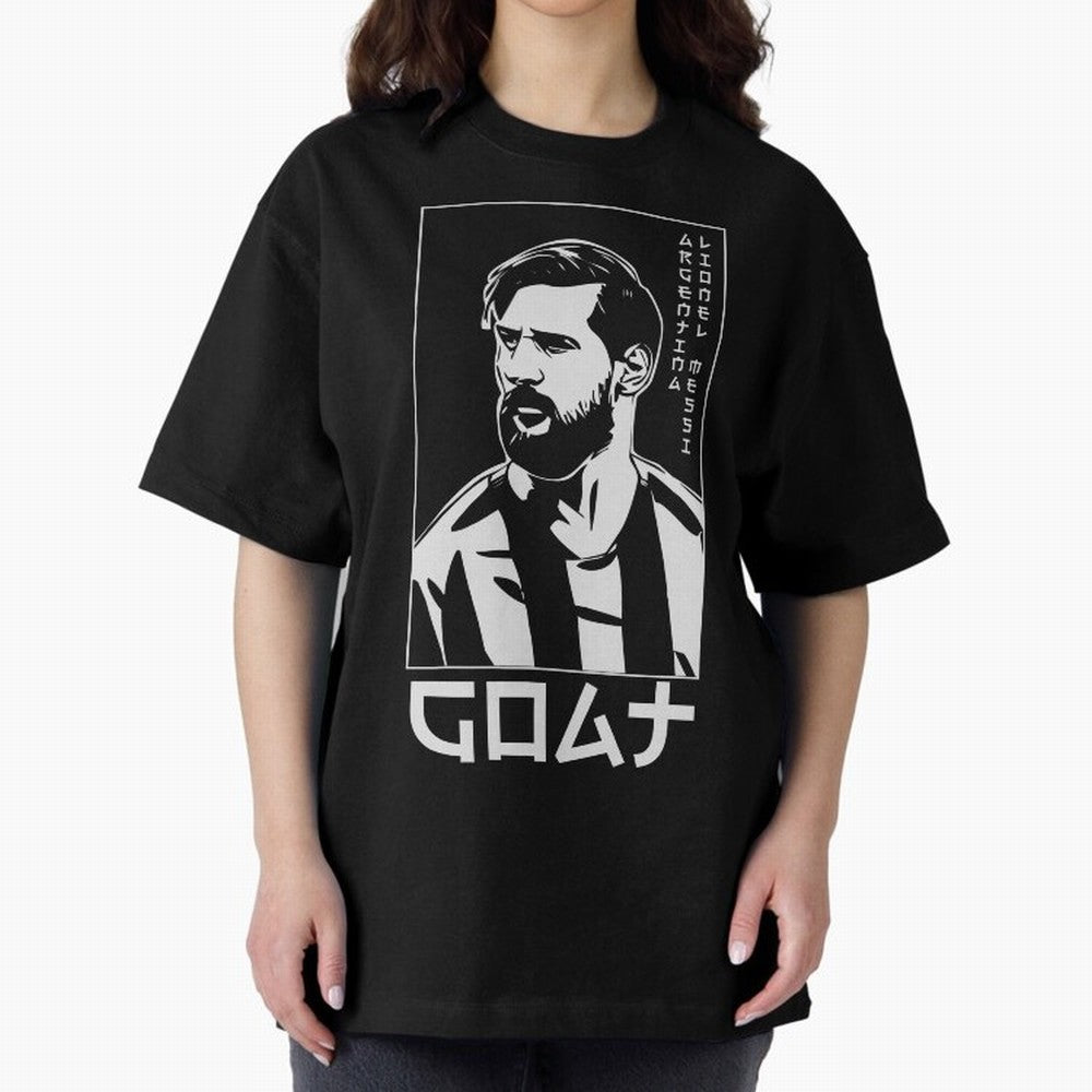 Lionel Messi Japanese Style Portrait art illustration Classic T-Shirt Represent Global Football Passion for FIFA World Cup 2026, Capturing Messi and Cristiano Ronaldo, Netherlands, Worldwide Fan Energy, Dramatic Goals, Stadium Lights and
