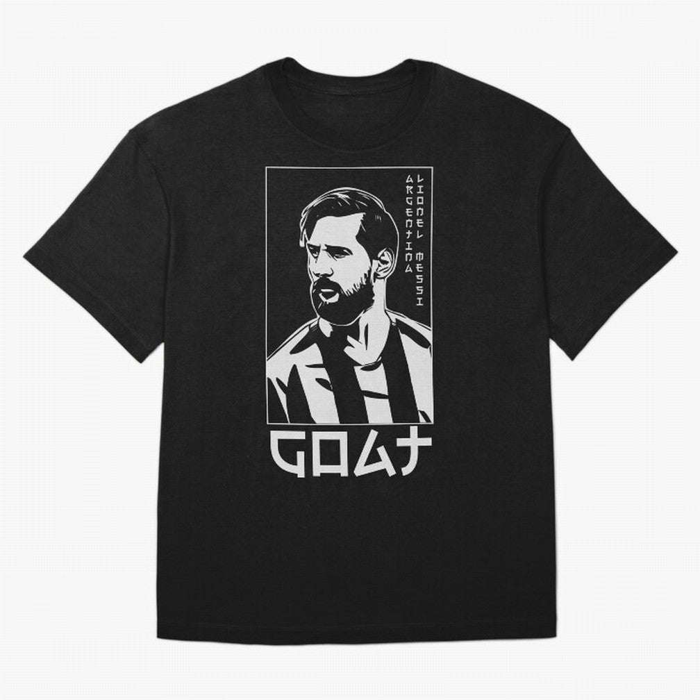Lionel Messi Japanese Style Portrait art illustration Classic T-Shirt Represent Global Football Passion for FIFA World Cup 2026, Capturing Messi and Cristiano Ronaldo, Netherlands, Worldwide Fan Energy, Dramatic Goals, Stadium Lights and