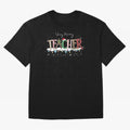 Christmas Teacher Tee, Teacher Holiday Classic T-Shirt Follow the Road to Global Football Passion for FIFA World Cup 2026 Group Stage, Capturing Mbappe, Argentina and Brazil, Vintage Soccer Flavor, Modern Football Stars, National Flags and Final