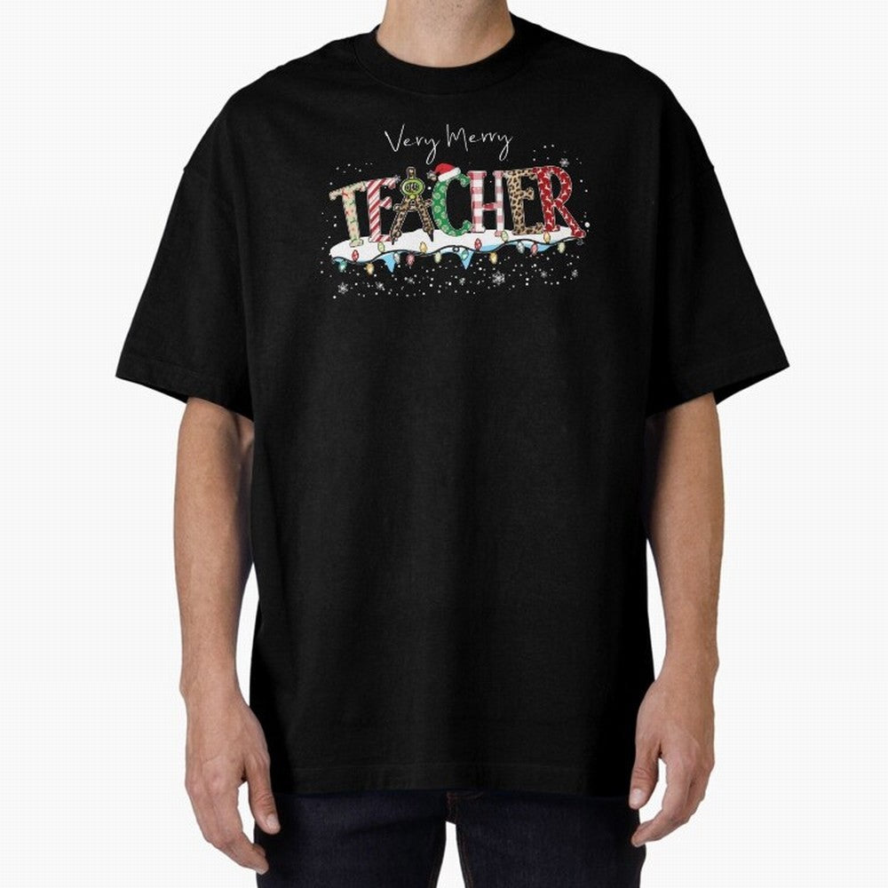Christmas Teacher Tee, Teacher Holiday Classic T-Shirt Follow the Road to Global Football Passion for FIFA World Cup 2026 Group Stage, Capturing Mbappe, Argentina and Brazil, Vintage Soccer Flavor, Modern Football Stars, National Flags and Final