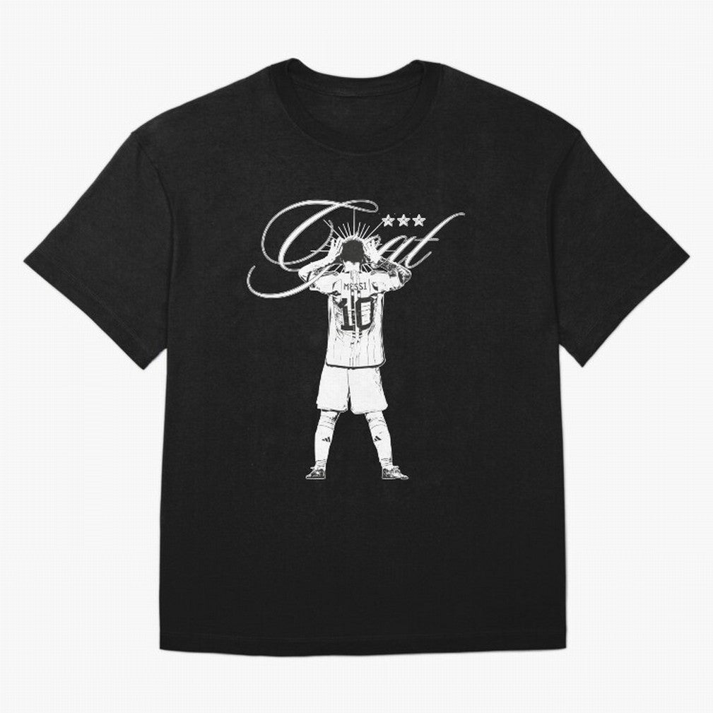 Messi Argentina, GOAT Oversized T-Shirt Make Game Day About FIFA World Cup 2026 Spirit, Connected to Argentina and Brazil, Messi, Champion Mindset, Group Stage Buzz, Knockout Tension and Passionate Fan Culture; Ideal for Football Dads, Football