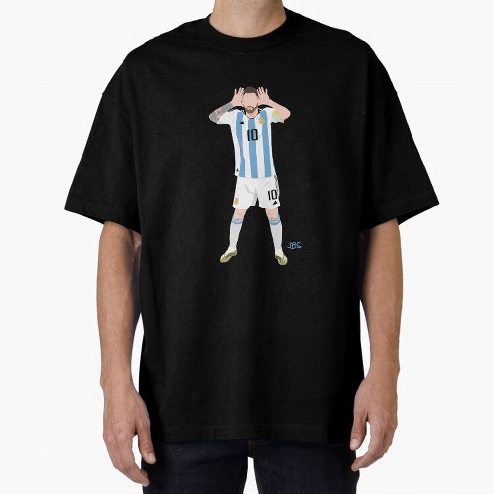 Lionel Messi celebrates against the Netherlands Classic T-Shirt Celebrate Rivalries and Pride in Global Football Passion for FIFA World Cup 2026 Group Stage, Centered on Messi, CR7 and Mbappe, Brazil, Supporter Pride, Iconic Celebrations, Legendary