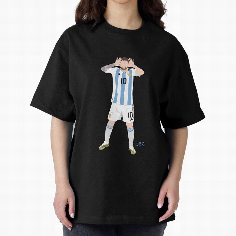 Lionel Messi celebrates against the Netherlands Classic T-Shirt Celebrate Rivalries and Pride in Global Football Passion for FIFA World Cup 2026 Group Stage, Centered on Messi, CR7 and Mbappe, Brazil, Supporter Pride, Iconic Celebrations, Legendary