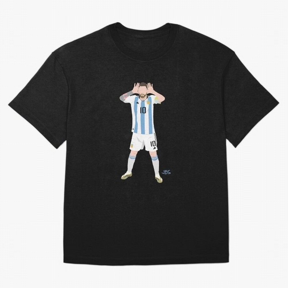 Lionel Messi celebrates against the Netherlands Classic T-Shirt Celebrate Rivalries and Pride in Global Football Passion for FIFA World Cup 2026 Group Stage, Centered on Messi, CR7 and Mbappe, Brazil, Supporter Pride, Iconic Celebrations, Legendary