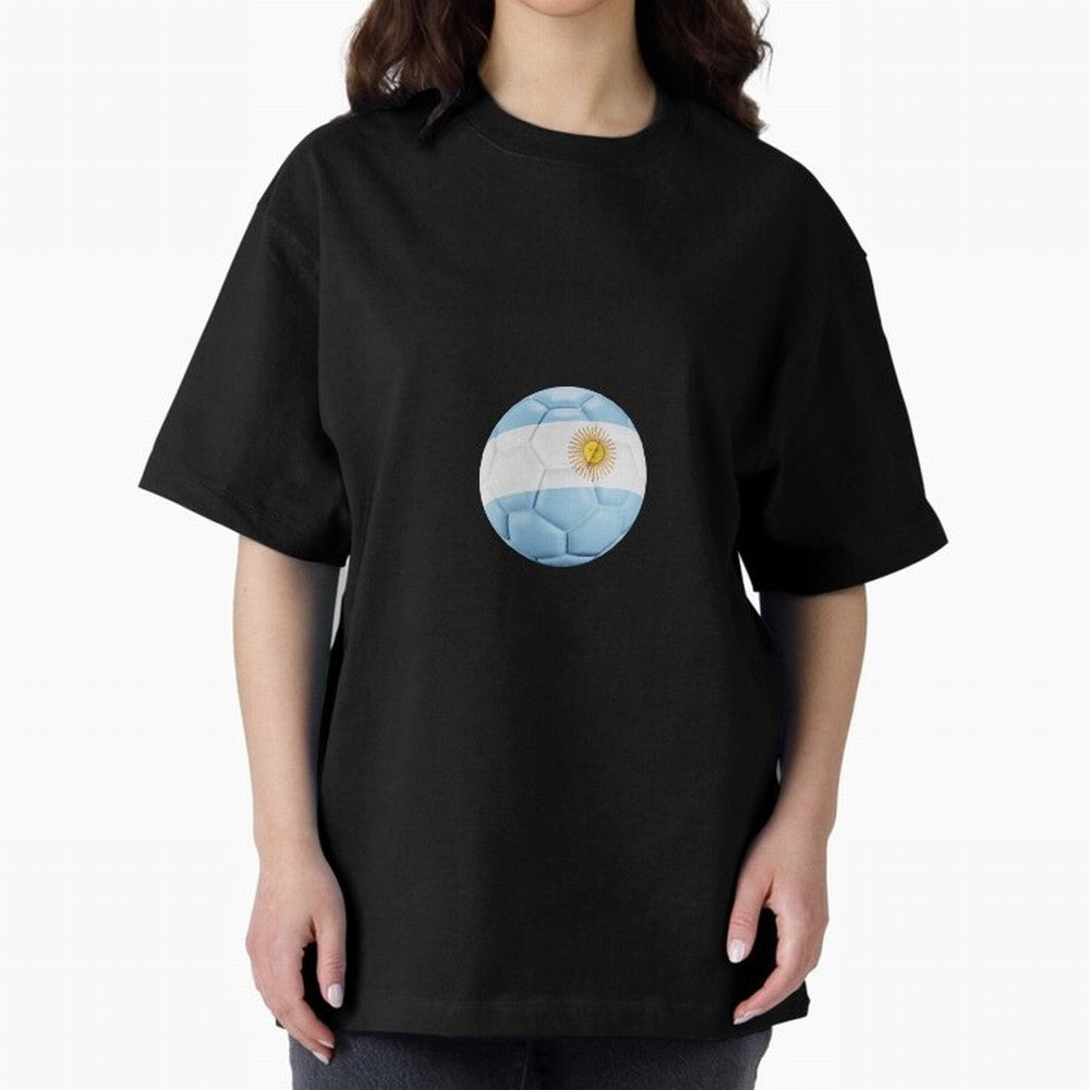 Argentina Soccer Oversized T-Shirt Show Support during FIFA World Cup 2026 Driven by Mbappe, England and Germany Energy, Game Day Rituals, Football Legends, Country Pride and the Road to the Final; Made for Die Hard Supporters, Soccer Lovers, Game