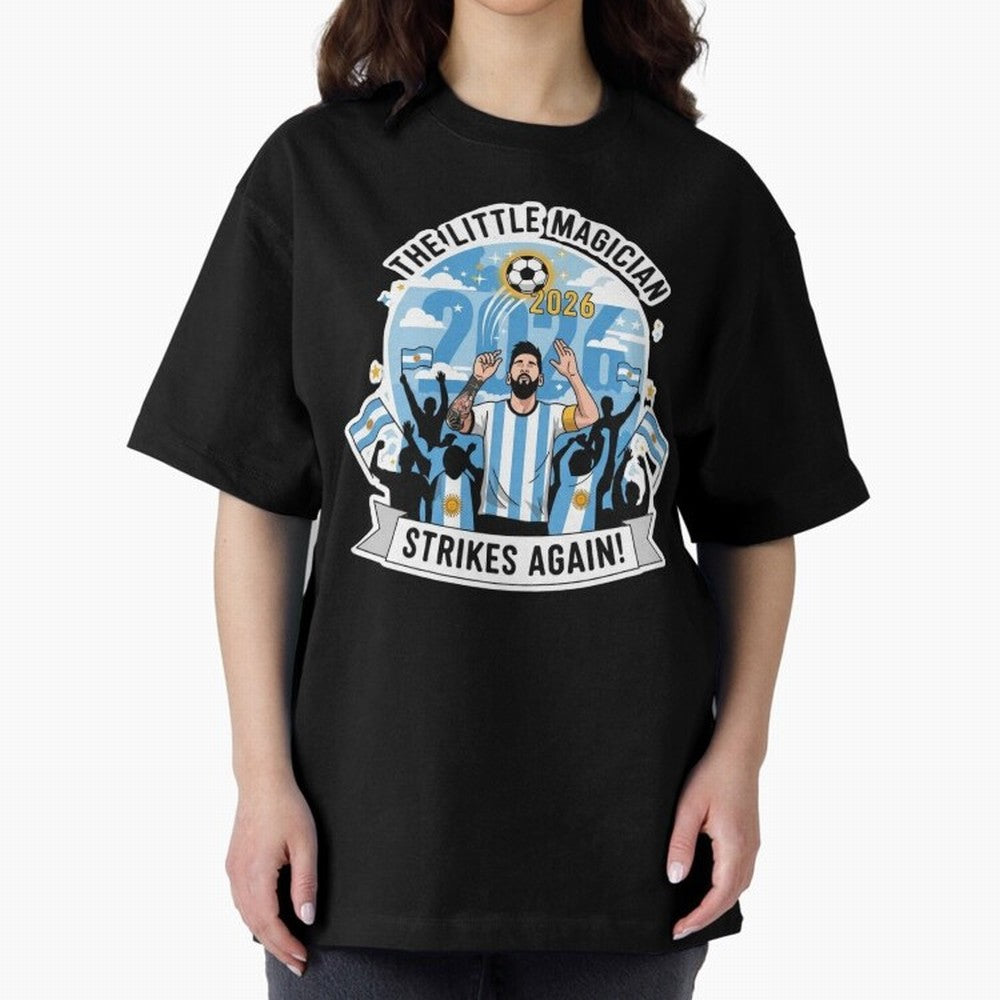 Messi - the little magician strikes again Classic T-Shirt Embrace FIFA World Cup 2026 Spirit, Built around France, Messi, Vintage Soccer Flavor, Modern Football Stars, National Flags and Final Night Emotion; Perfect for Supporters Who Want Bold