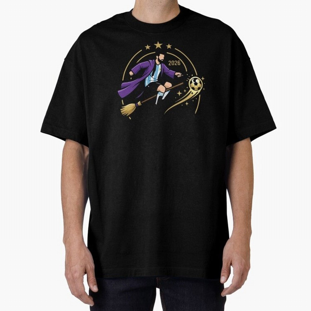 Messi X Harry Potter Classic T-Shirt Represent Match Day Hype around FIFA World Cup 2026, Neymar, Netherlands, Champion Mindset, Group Stage Buzz, Knockout Tension and Passionate Fan Culture; Perfect for People Who Love Argentina, Brazil, France,
