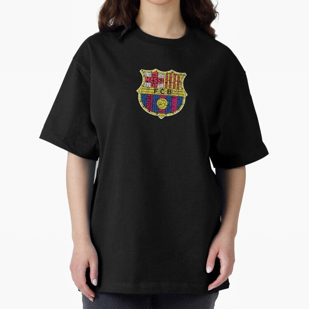 BAR-CE-LON-A Logo FC Merchandise Classic T-Shirt Stand with Global Football Passion for FIFA World Cup 2026 Group Stage, Inspired by Messi, CR7 and Mbappe, Portugal, Football Festival Excitement, Trophy Ambitions, Country Rivalries and Star Player