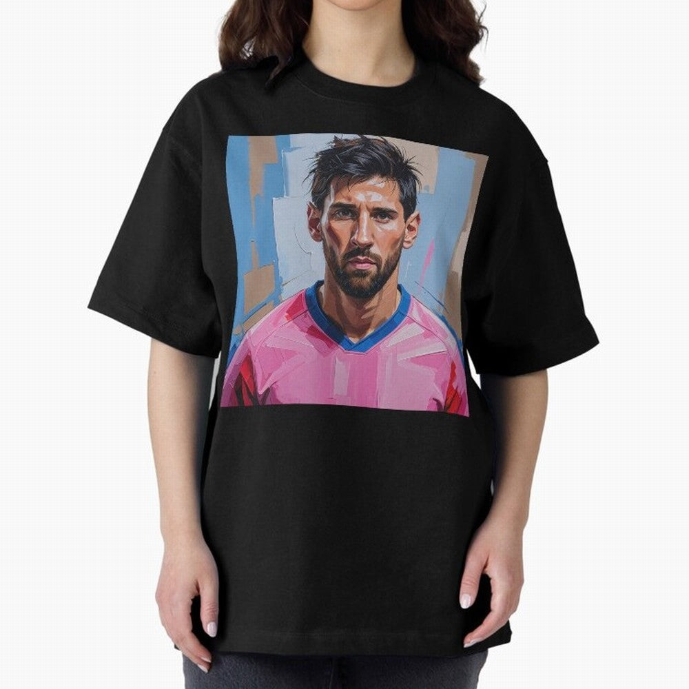 Vibrant Artistic Portrait of Lionel Messi (GOAT) - Digital painting (Version 2) Classic T-Shirt Treasure Match Day Hype around FIFA World Cup 2026 USA Canada Mexico, Mbappe, Netherlands, Champion Mindset, Group Stage Buzz, Knockout Tension and