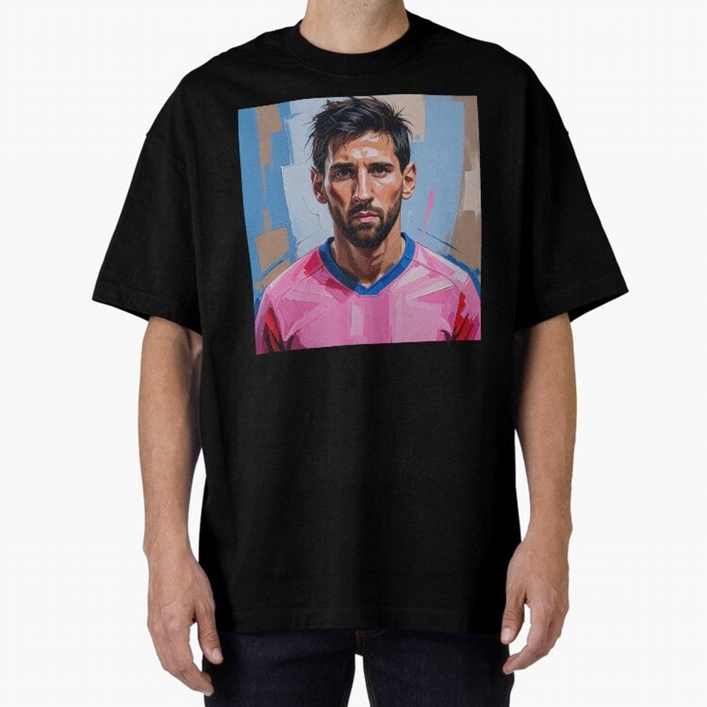 Vibrant Artistic Portrait of Lionel Messi (GOAT) - Digital painting (Version 2) Classic T-Shirt Treasure Match Day Hype around FIFA World Cup 2026 USA Canada Mexico, Mbappe, Netherlands, Champion Mindset, Group Stage Buzz, Knockout Tension and