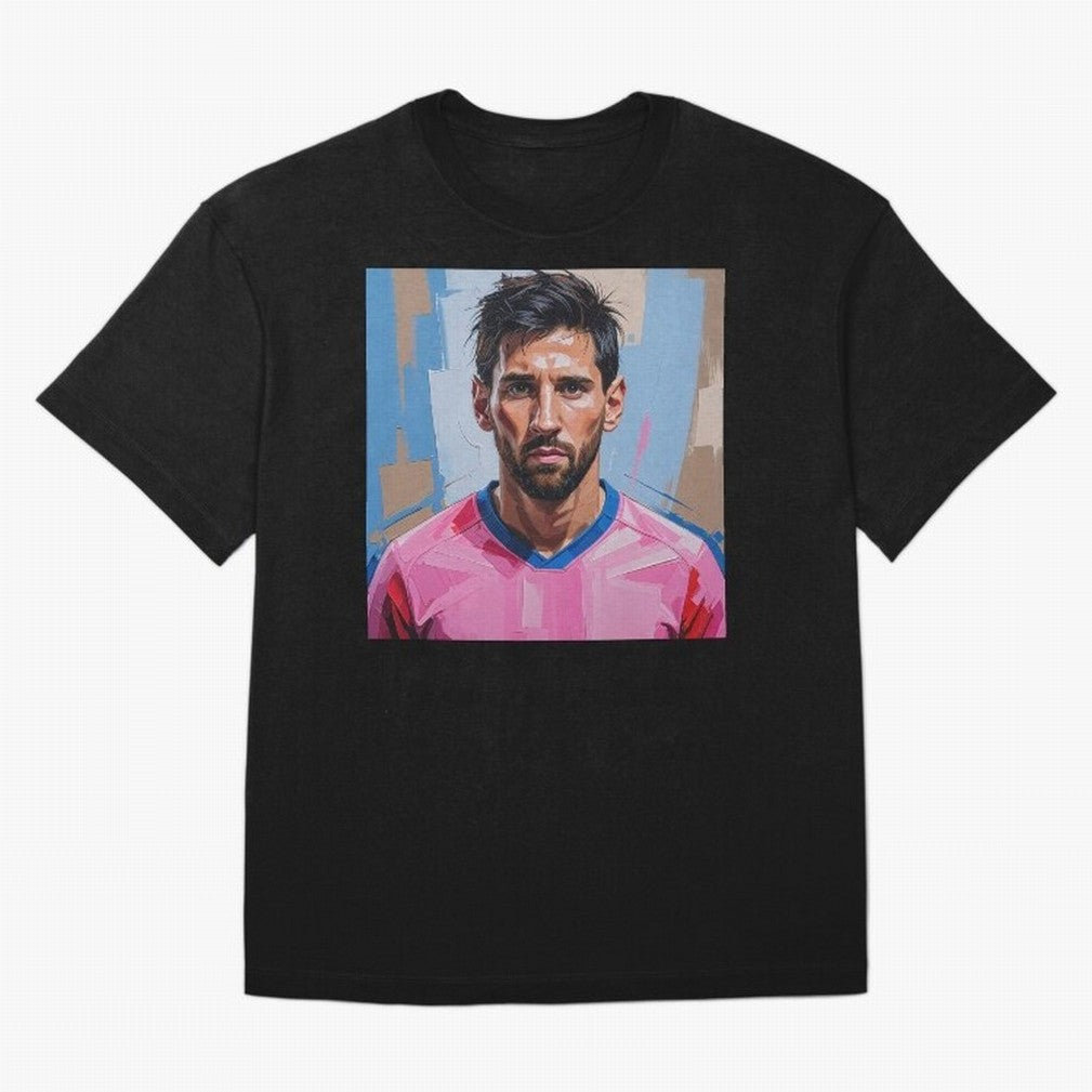 Vibrant Artistic Portrait of Lionel Messi (GOAT) - Digital painting (Version 2) Classic T-Shirt Treasure Match Day Hype around FIFA World Cup 2026 USA Canada Mexico, Mbappe, Netherlands, Champion Mindset, Group Stage Buzz, Knockout Tension and