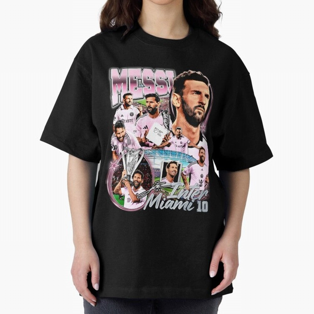 Lionel Messi Inter Miami Retro Vintage bootleg rap tee Classic T-Shirt Celebrate Supporters United by FIFA World Cup 2026 Group Stage Filled with CR7 and Messi, Spain and Netherlands Energy, Football Festival Excitement, Trophy Ambitions, Country