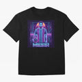 ?Argentina Football Legend Messi Cyberpunk Retro Futurist Design (Version 3) Classic T-Shirt Capture the FIFA World Cup 2026 Group Stage Journey through Neymar, Haaland and Cristiano Ronaldo Highlights, Brazil Pride, Stadium Memories, Football