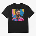 Vibrant Artistic Digital Painting Portrait of Lionel Messi (GOAT) Classic T-Shirt Create the FIFA World Cup 2026 USA Canada Mexico Journey through Messi, CR7 and Mbappe Highlights, Argentina, France and Brazil Pride, Match Day Excitement, Supporter