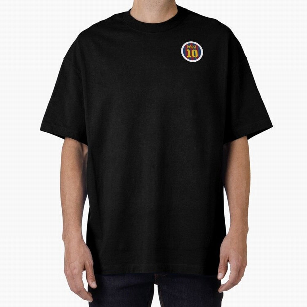 The goat, Lionel Messi Barcelona 10 Oversized T-Shirt Show Support during Global Football Passion for FIFA World Cup 2026, Built around Neymar, England and Germany, Stadium Memories, Football Loyalty, International Chants and Championship