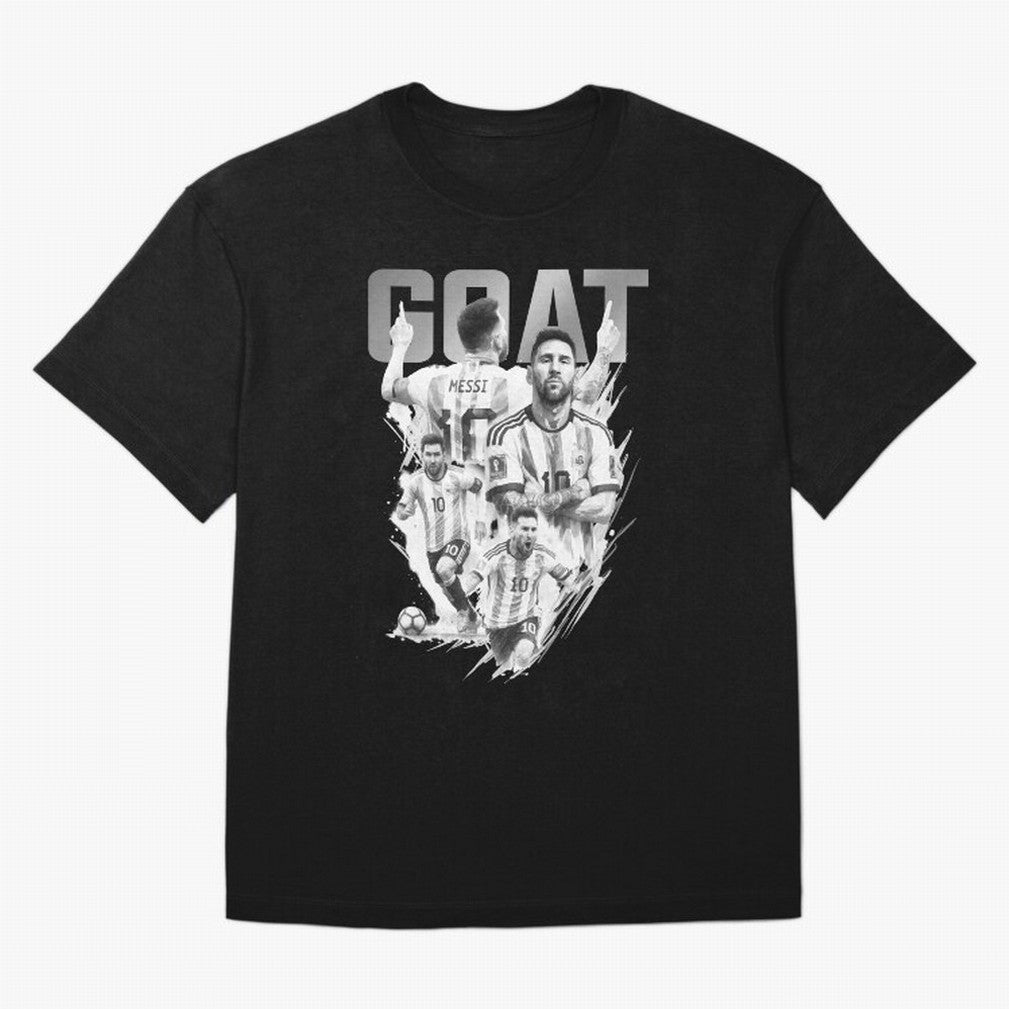 BLACK WHITE GOAT Lionel Messi watercolor illustration Classic T-Shirt Show Up for the Glory of the FIFA World Cup 2026 Journey through Haaland Highlights, Spain Pride, Goal Celebration Energy, Supporter Heritage, Football Icons and Worldwide