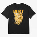 GOLD GOAT Lionel Messi watercolor illustration Oversized T-Shirt Show Match Day Excitement for FIFA World Cup 2026 Group Stage for Fans of Messi, Neymar and Mbappe and Brazil, Portugal and Argentina, Bringing Football History, Final Match Energy,