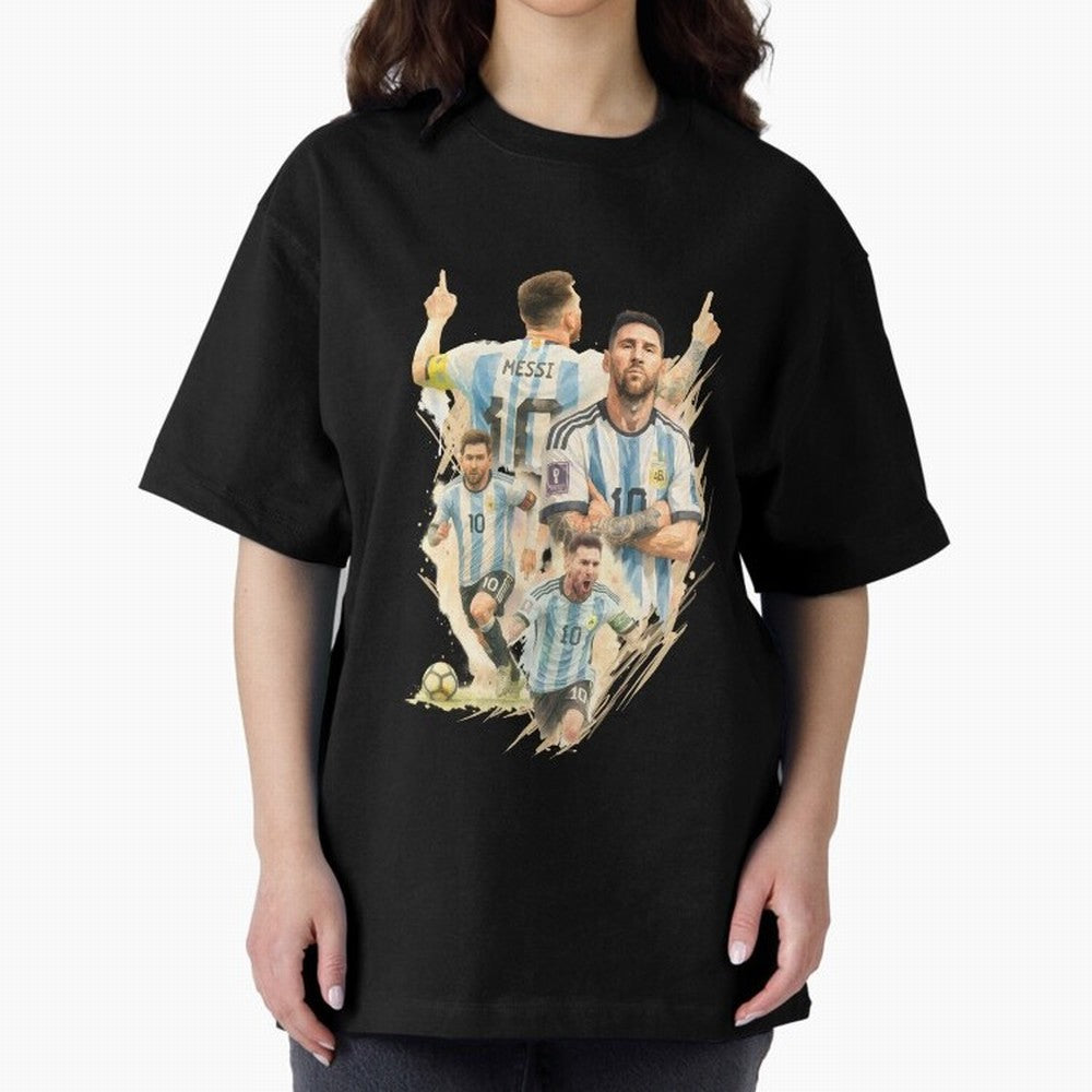 Lionel Messi watercolor illustration art Classic T-Shirt Spotlight FIFA World Cup 2026 Spirit, Filled with Spain and Netherlands, CR7 and Messi, Championship Spirit, Famous Goals, Roaring Crowds and International Football Unity; Great for