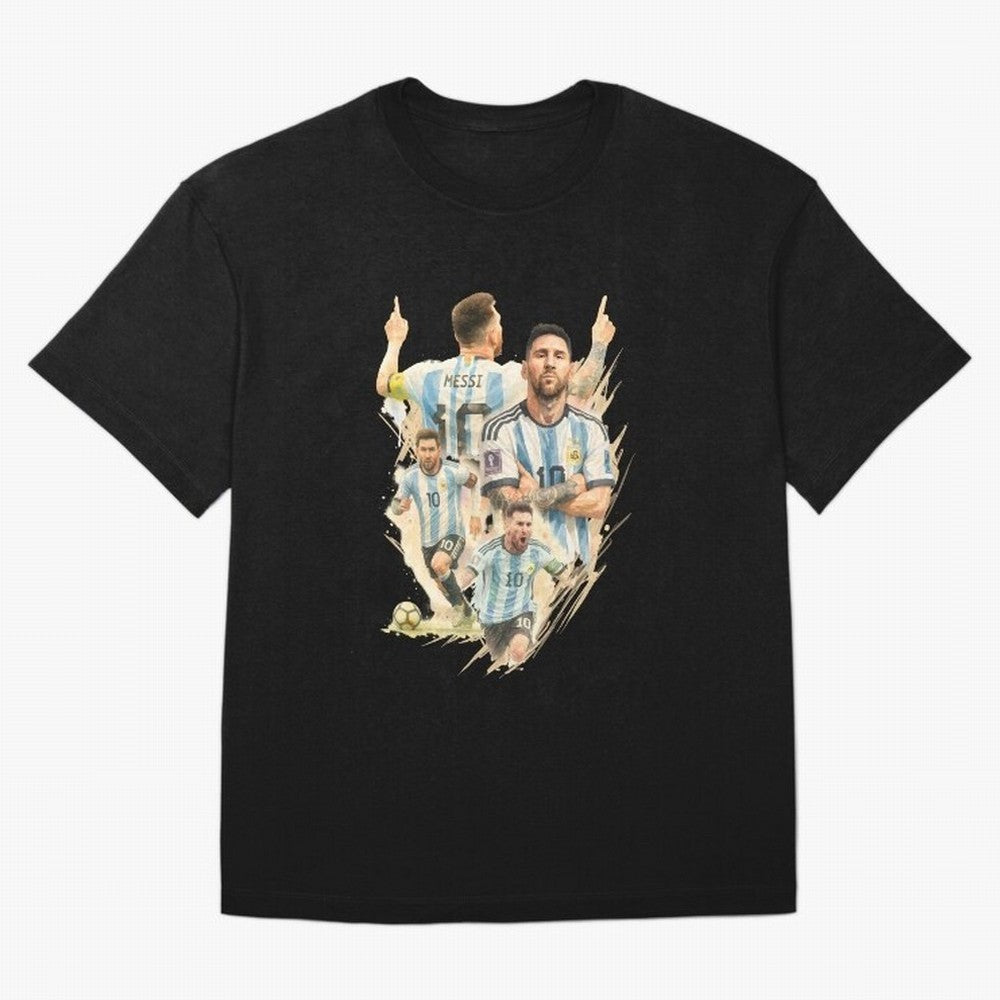 Lionel Messi watercolor illustration art Classic T-Shirt Spotlight FIFA World Cup 2026 Spirit, Filled with Spain and Netherlands, CR7 and Messi, Championship Spirit, Famous Goals, Roaring Crowds and International Football Unity; Great for