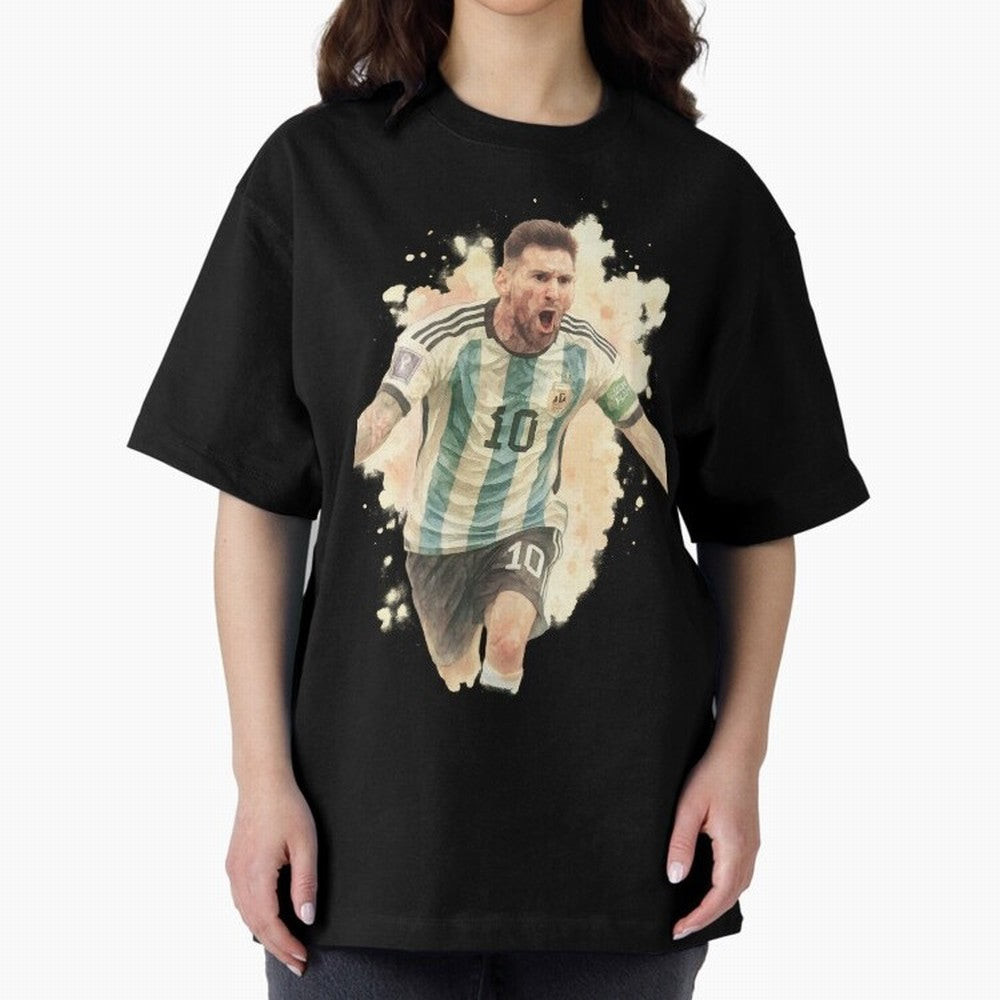 Goaaal Lionel Messi watercolor illustration Classic T-Shirt Honor Global Football Passion for FIFA World Cup 2026, Filled with Cristiano Ronaldo, Haaland and CR7, Argentina, France and Brazil, Tournament Hype, Historic Matchups, Family Viewing