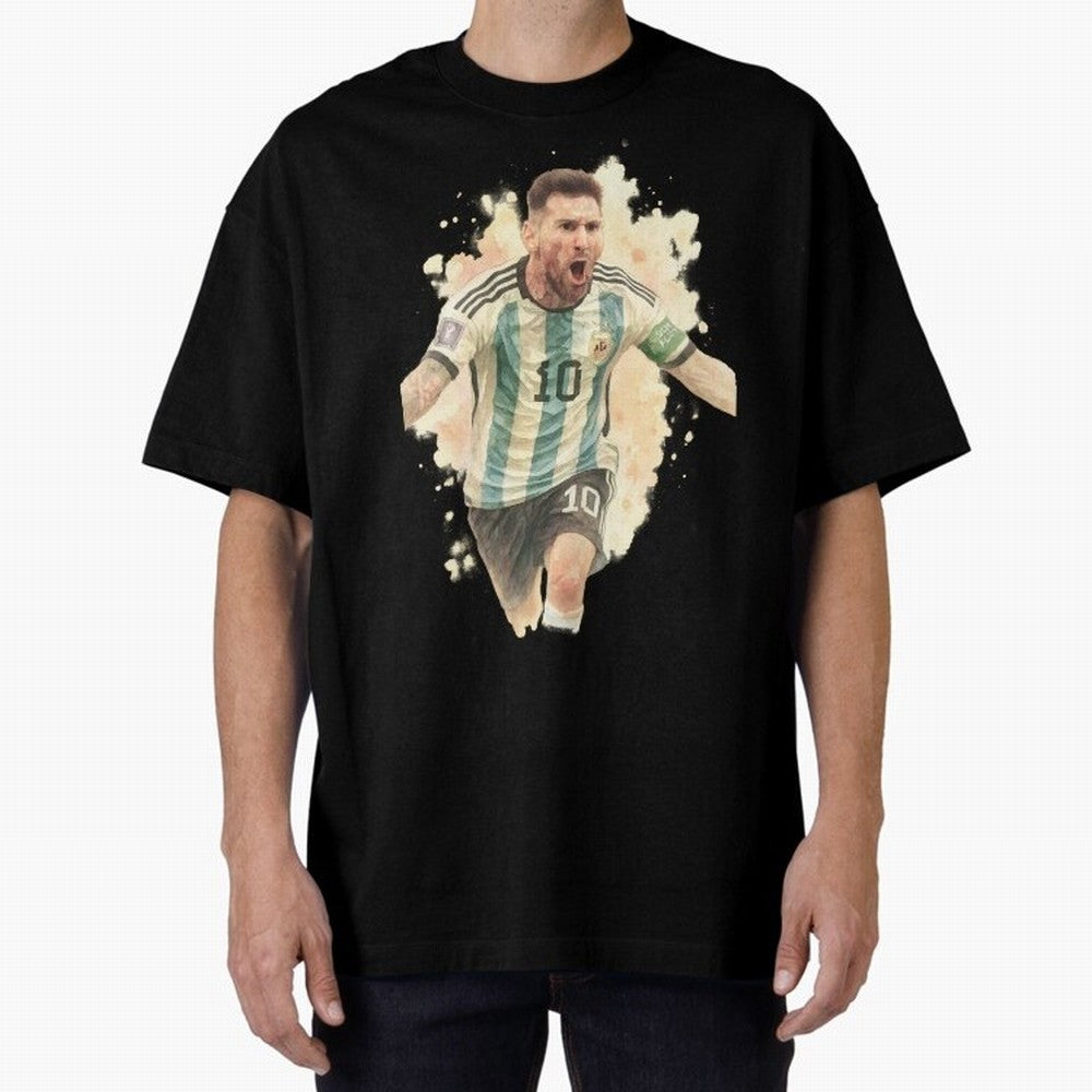 Goaaal Lionel Messi watercolor illustration Classic T-Shirt Honor Global Football Passion for FIFA World Cup 2026, Filled with Cristiano Ronaldo, Haaland and CR7, Argentina, France and Brazil, Tournament Hype, Historic Matchups, Family Viewing