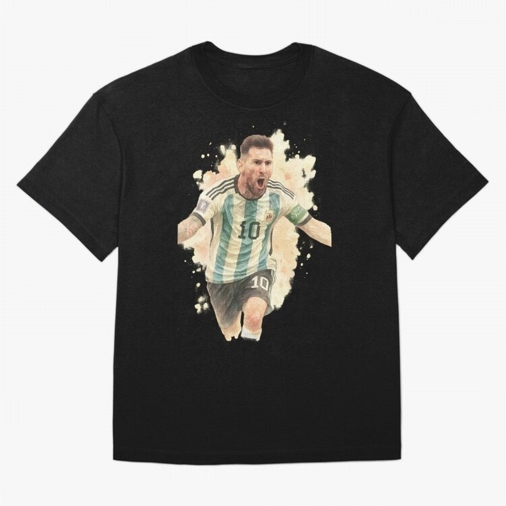 Goaaal Lionel Messi watercolor illustration Classic T-Shirt Honor Global Football Passion for FIFA World Cup 2026, Filled with Cristiano Ronaldo, Haaland and CR7, Argentina, France and Brazil, Tournament Hype, Historic Matchups, Family Viewing