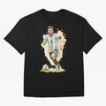 skills Lionel Messi watercolor illustration Classic T-Shirt Live for the Drama of Match Day Hype around FIFA World Cup 2026, Messi, Neymar and Mbappe, Brazil, Worldwide Fan Energy, Dramatic Goals, Stadium Lights and Championship Celebrations; Ideal
