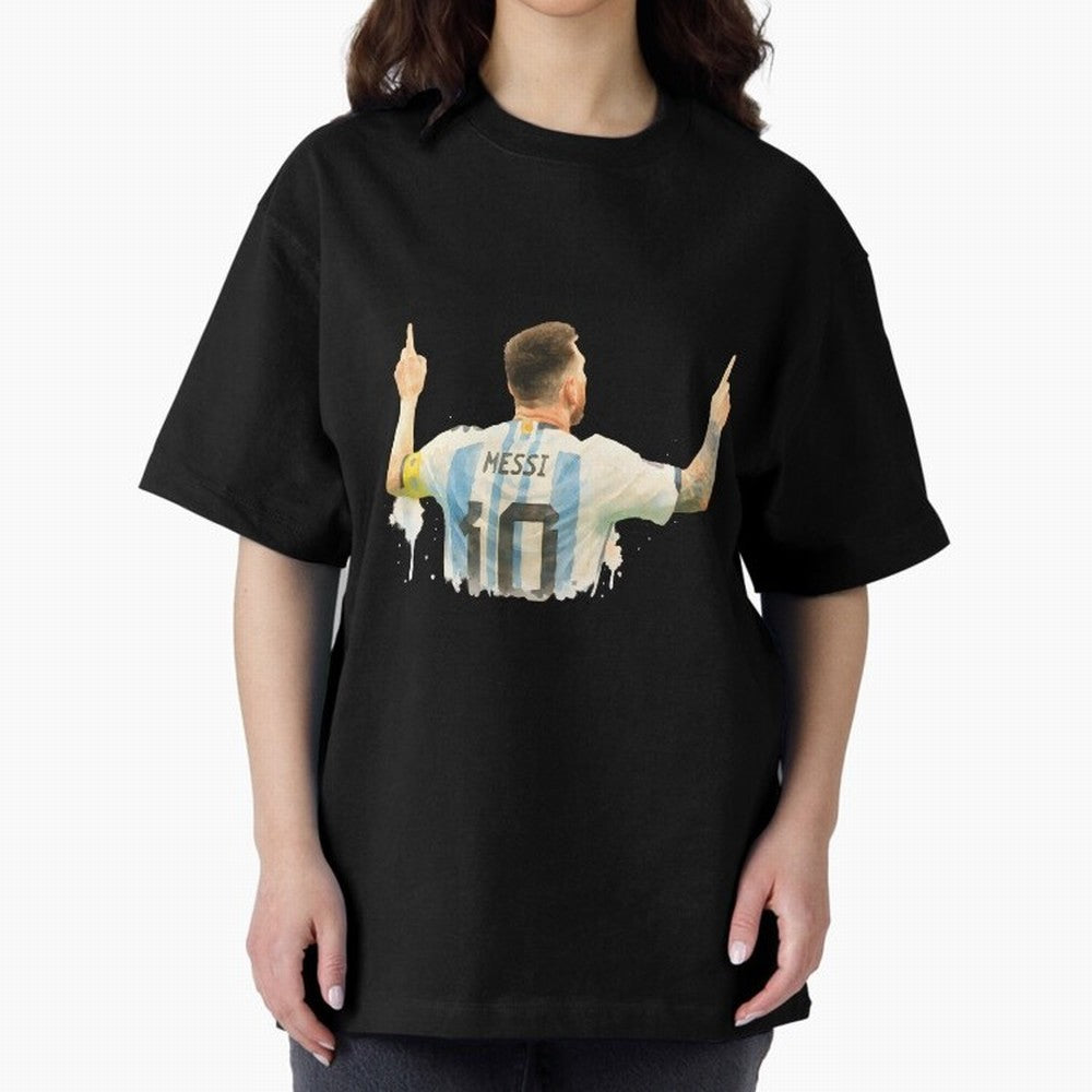 celebration Lionel Messi watercolor illustration Classic T-Shirt Show Match Day Excitement for FIFA World Cup 2026 USA Canada Mexico Spirit, Capturing France and Portugal, Mbappe, Stadium Memories, Football Loyalty, International Chants and