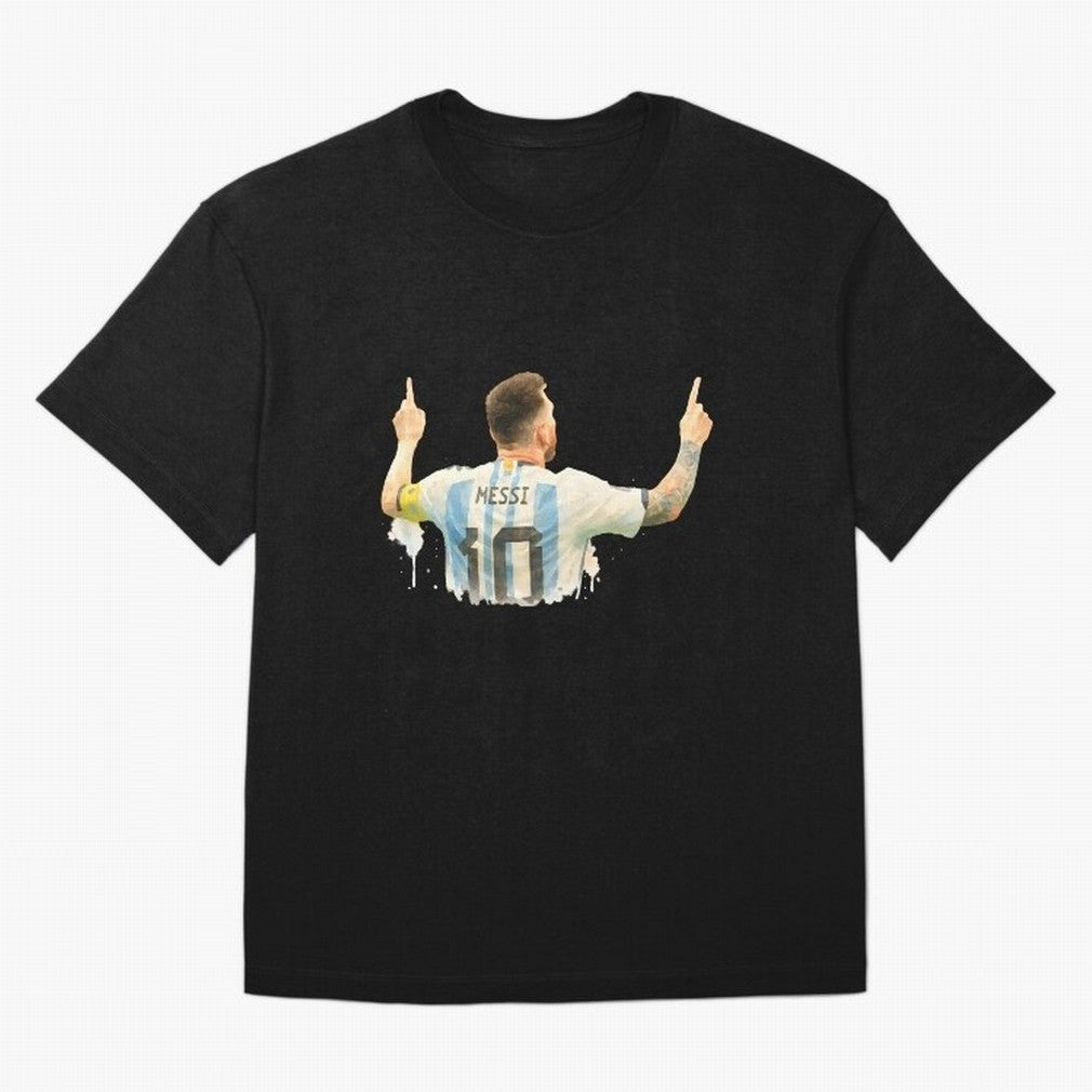 celebration Lionel Messi watercolor illustration Classic T-Shirt Show Match Day Excitement for FIFA World Cup 2026 USA Canada Mexico Spirit, Capturing France and Portugal, Mbappe, Stadium Memories, Football Loyalty, International Chants and