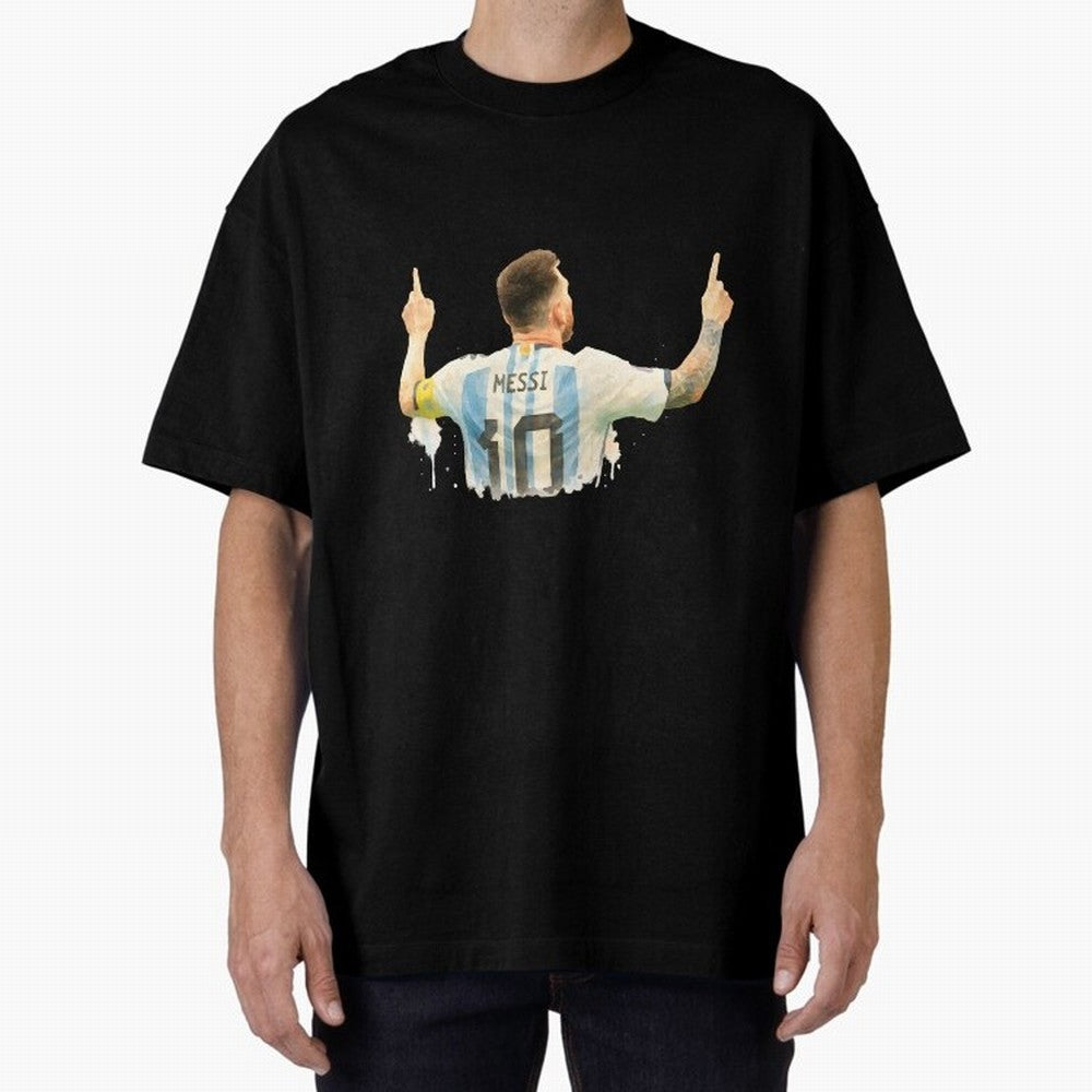 celebration Lionel Messi watercolor illustration Classic T-Shirt Show Match Day Excitement for FIFA World Cup 2026 USA Canada Mexico Spirit, Capturing France and Portugal, Mbappe, Stadium Memories, Football Loyalty, International Chants and