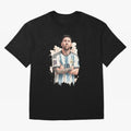 Lionel Messi watercolor illustration Classic T-Shirt Share FIFA World Cup 2026 for Fans of Cristiano Ronaldo, Haaland and CR7 and Brazil, Portugal and Argentina, Bringing Classic Soccer Heritage, Championship Pressure, Fan Loyalty and International