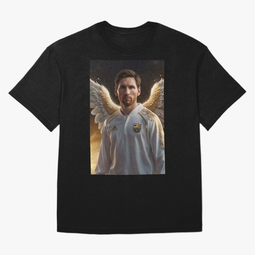 Lionel Messi An Ange Oversized T-Shirt Create FIFA World Cup 2026 Spirit, Celebrating Portugal, Spain and Germany, CR7, Worldwide Fan Energy, Dramatic Goals, Stadium Lights and Championship Celebrations; Perfect for Fans, Collectors, Family