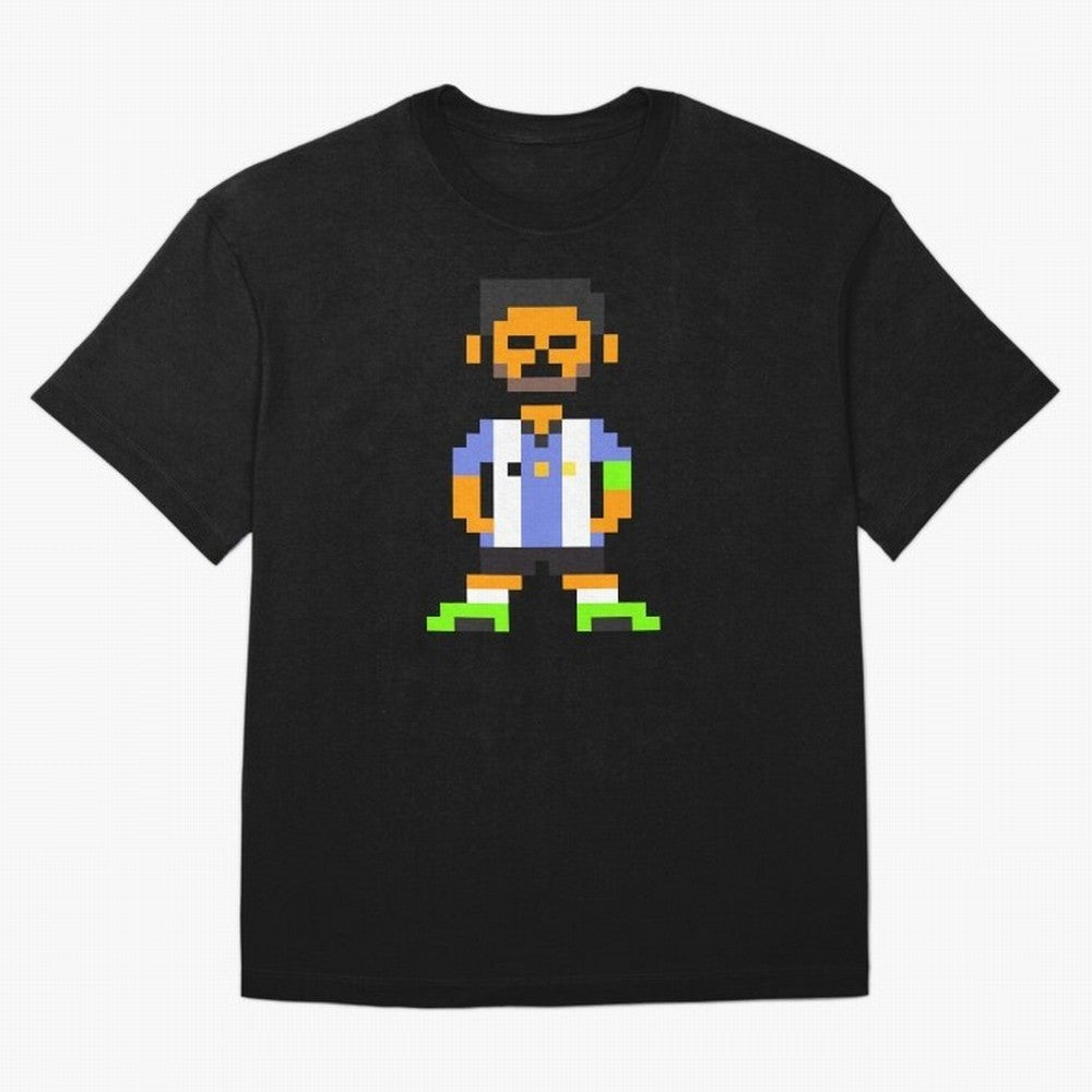 Pixel Pose Messi Oversized T-Shirt Follow Every Goal of FIFA World Cup 2026 USA Canada Mexico for Fans of Neymar and England, Bringing Football Passion, Legendary Performances, Festival Vibes and Supporter Community; Created for Match Day Parties,
