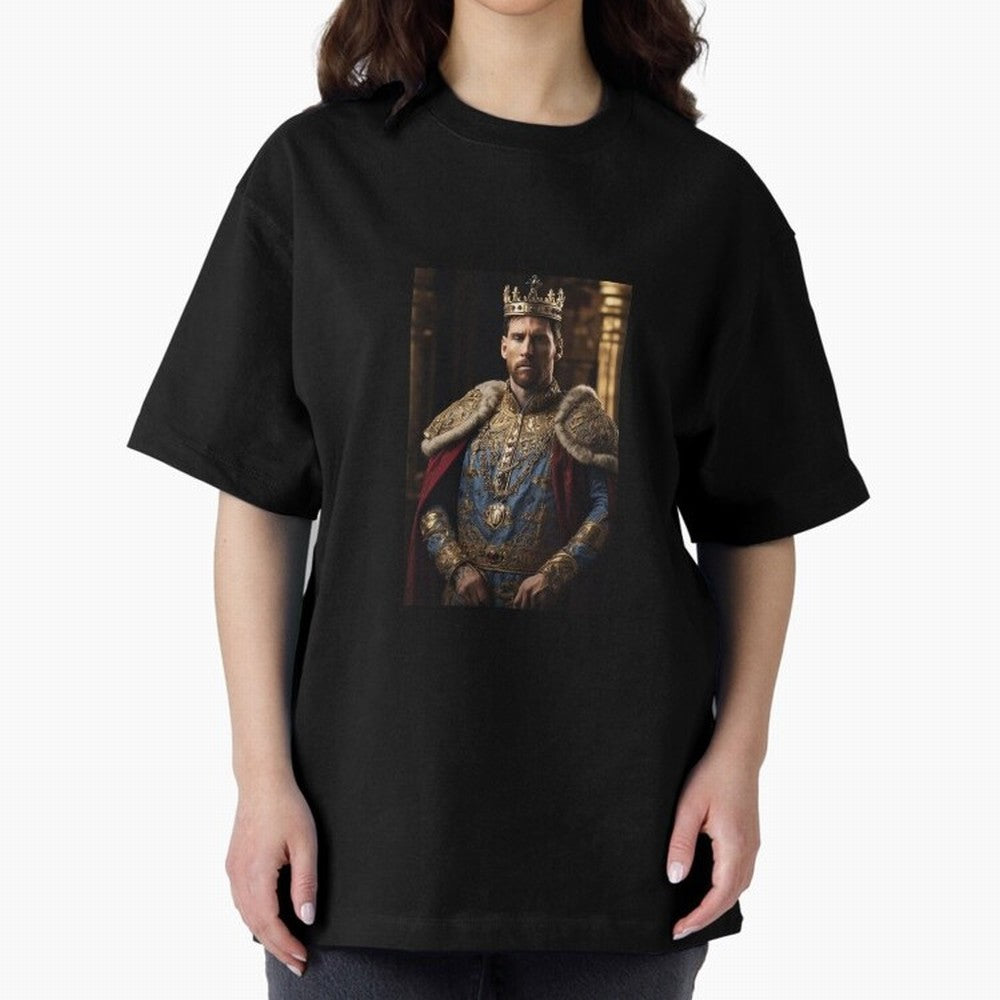 Lionel Messi, the king Oversized T-Shirt Celebrate Soccer Greatness during FIFA World Cup 2026 Group Stage Built around Neymar, Argentina and Brazil Energy, Fan Favorite Moments, National Team Passion, Big Match Drama and Soccer History; Made for