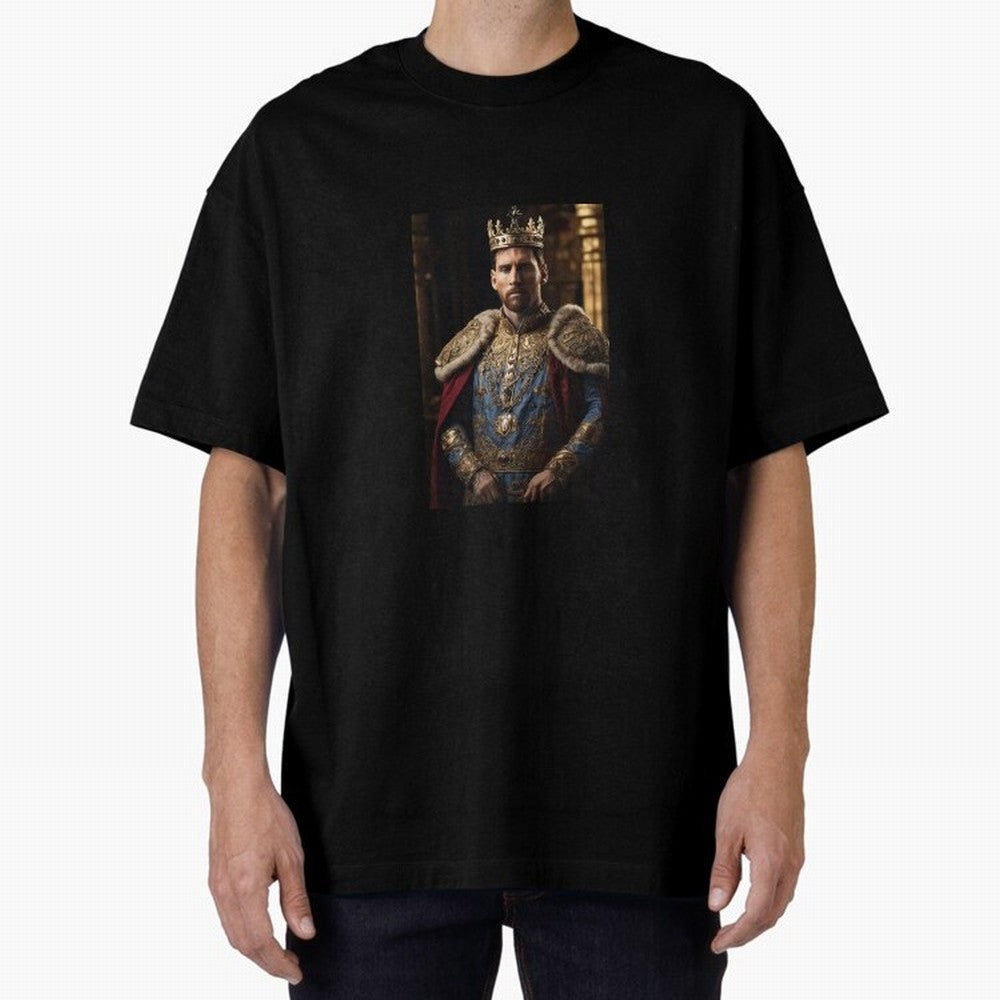 Lionel Messi, the king Oversized T-Shirt Celebrate Soccer Greatness during FIFA World Cup 2026 Group Stage Built around Neymar, Argentina and Brazil Energy, Fan Favorite Moments, National Team Passion, Big Match Drama and Soccer History; Made for