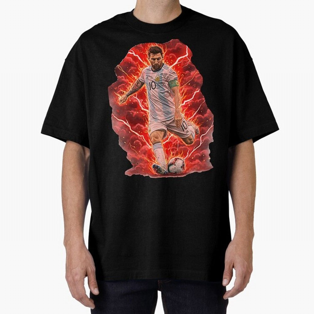 Messi Illustrated Style (HD) ¨C High Definition Design The Goat Unique Classic T-Shirt Celebrate Fan Culture around Match Day Hype around FIFA World Cup 2026 Group Stage, CR7, Germany, Game Day Rituals, Football Legends, Country Pride and the Road