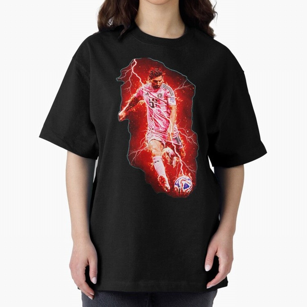 Messi The Goat (HD) High Definition Design | Exclusive Fanart Oversized T-Shirt Celebrate the Next Chapter of FIFA World Cup 2026 USA Canada Mexico Filled with Neymar, Spain Energy, Soccer Culture, Superstar Moments, National Team Dreams and