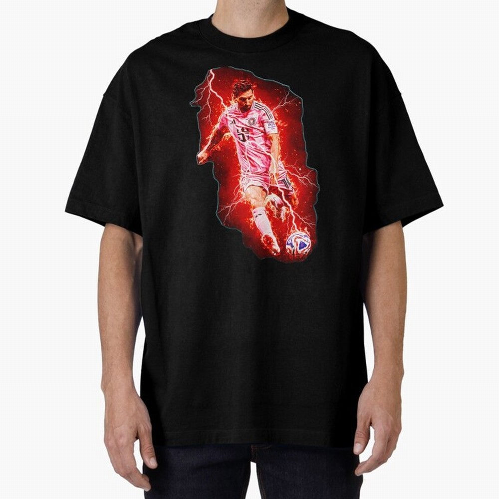 Messi The Goat (HD) High Definition Design | Exclusive Fanart Oversized T-Shirt Celebrate the Next Chapter of FIFA World Cup 2026 USA Canada Mexico Filled with Neymar, Spain Energy, Soccer Culture, Superstar Moments, National Team Dreams and