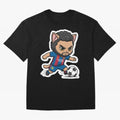 Fcb - Fc Barcelona | Cute Cat Messi with Jersey Barcelona Classic T-Shirt Keep the Legacy of Global Football Passion for FIFA World Cup 2026 USA Canada Mexico, Featuring Messi, Neymar and Mbappe, England, France and Netherlands, Stadium Chants,