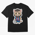 Fcb - Fc Barcelona | Cute Cat Messi with Jersey Barcelona Classic T-Shirt Spotlight Match Day Hype around FIFA World Cup 2026 Group Stage, CR7 and Messi, Portugal, Spain and Germany, Goal Celebration Energy, Supporter Heritage, Football Icons and