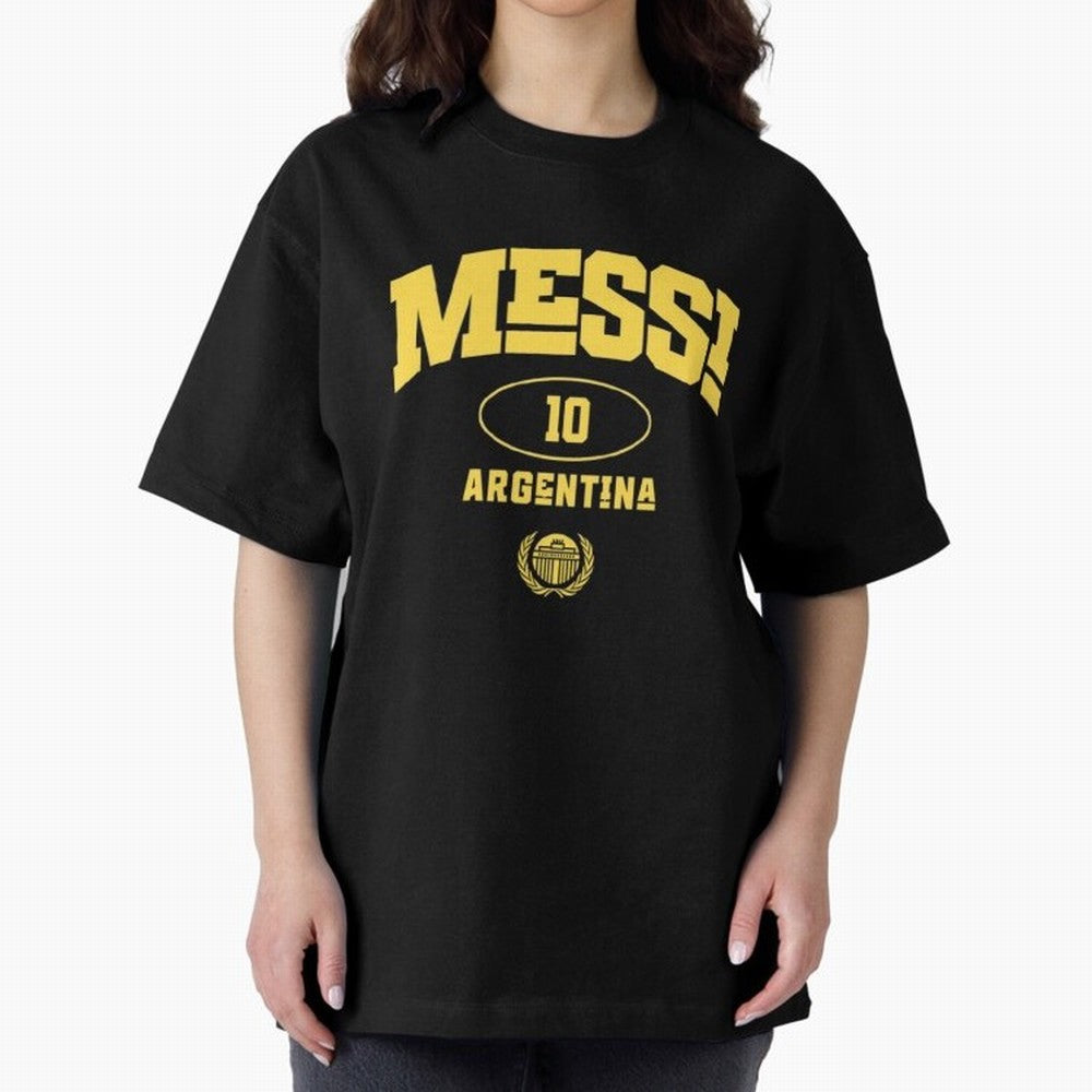 Messi 10: Yellow Text Soccer Legend T-shirt Active T-Shirt Bring Bold Fan Energy to FIFA World Cup 2026 Group Stage for Fans of Messi and England, Bringing Tournament Hype, Historic Matchups, Family Viewing Parties and Global Sports Pride; Perfect