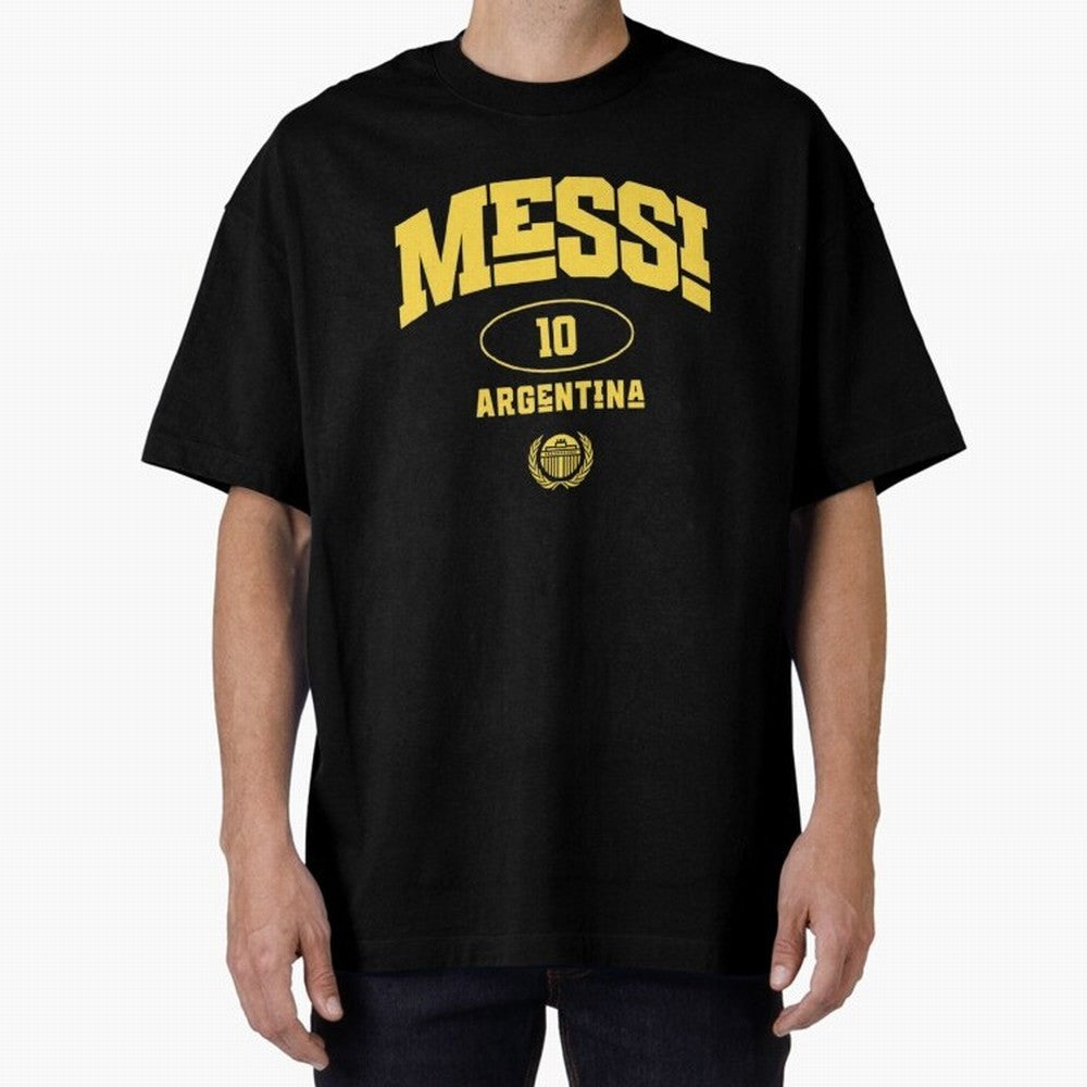 Messi 10: Yellow Text Soccer Legend T-shirt Active T-Shirt Bring Bold Fan Energy to FIFA World Cup 2026 Group Stage for Fans of Messi and England, Bringing Tournament Hype, Historic Matchups, Family Viewing Parties and Global Sports Pride; Perfect