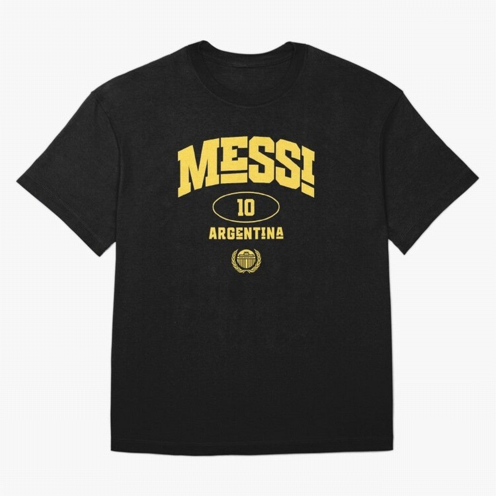 Messi 10: Yellow Text Soccer Legend T-shirt Active T-Shirt Bring Bold Fan Energy to FIFA World Cup 2026 Group Stage for Fans of Messi and England, Bringing Tournament Hype, Historic Matchups, Family Viewing Parties and Global Sports Pride; Perfect