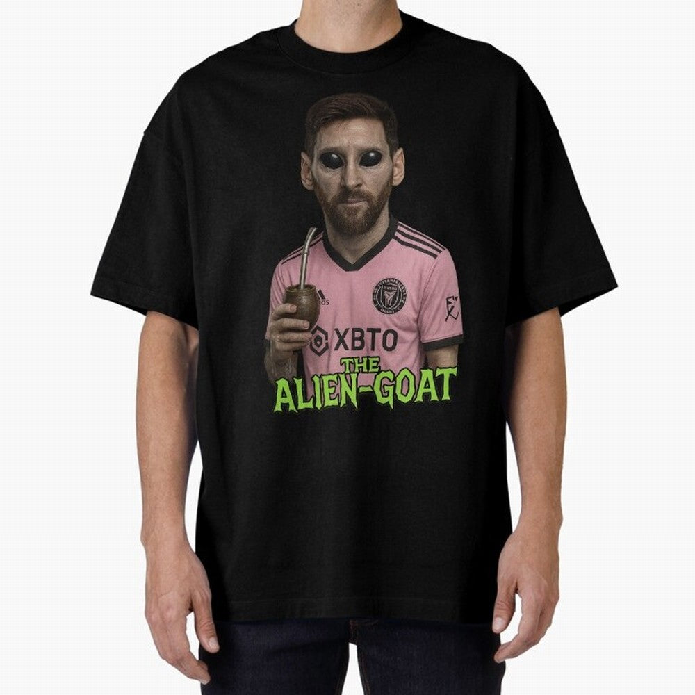 Messi Alien-GOAT: Extraterrestrial Fusion and Messi The Goat Inter Miami Jersey Classic T-Shirt Stand Proud for FIFA World Cup 2026 Group Stage for Fans of CR7 and Messi and Portugal, Bringing Match Day Excitement, Supporter Culture, Golden Goals